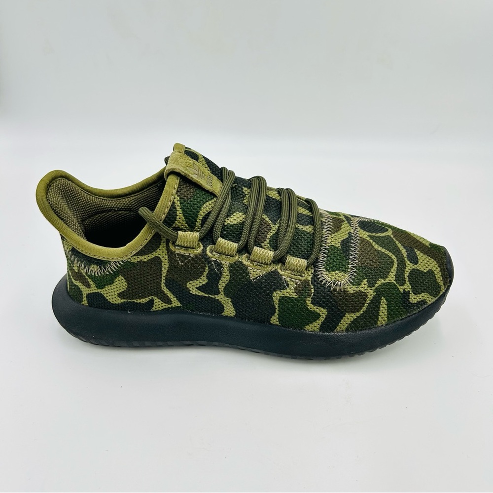 Adidas shoes Tubular Runner camo running shoes trainers green women size 6 - Picture 3 of 10
